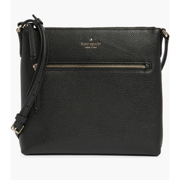 Kate Spade New York Black Leather Crossbody Bag - Picture 1 of 7